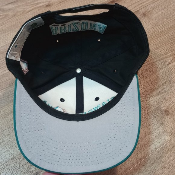 VINTAGE 90s Arizona Diamondbacks Hat Wave Snapback G Cap Spellout One Size Adult - Picture 8 of 13